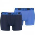 LOT DE 2 Boxer Sous-vêtements Homme ACTIVE UNI Bleu et Marine