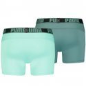 PUMA Lot de 2 Boxers Homme Microfibre ACTIVE UNI Vert combo