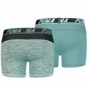 PUMA Lot de 2 Boxers Homme Microfibre ACTIVE RAY Vert combo