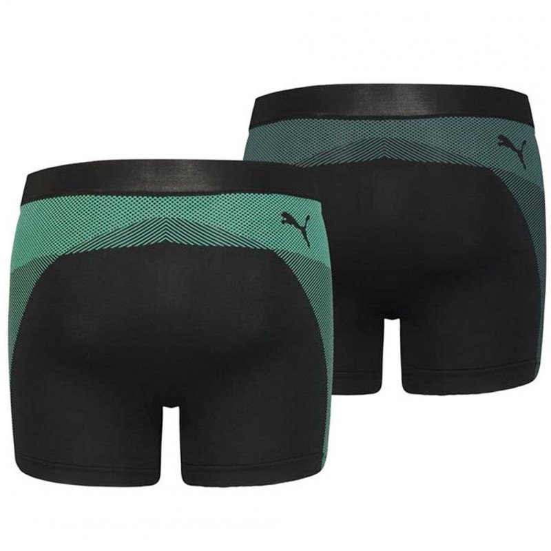 LOT DE 2 Boxer Sous-vêtements Homme SEAMLESS Noir et Vert