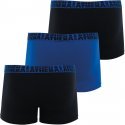 ATHENA Lot de 3 Boxers Homme Coton EASYSPORT Noir Bleu Noir