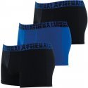 ATHENA Lot de 3 Boxers Homme Coton EASYSPORT Noir Bleu Noir