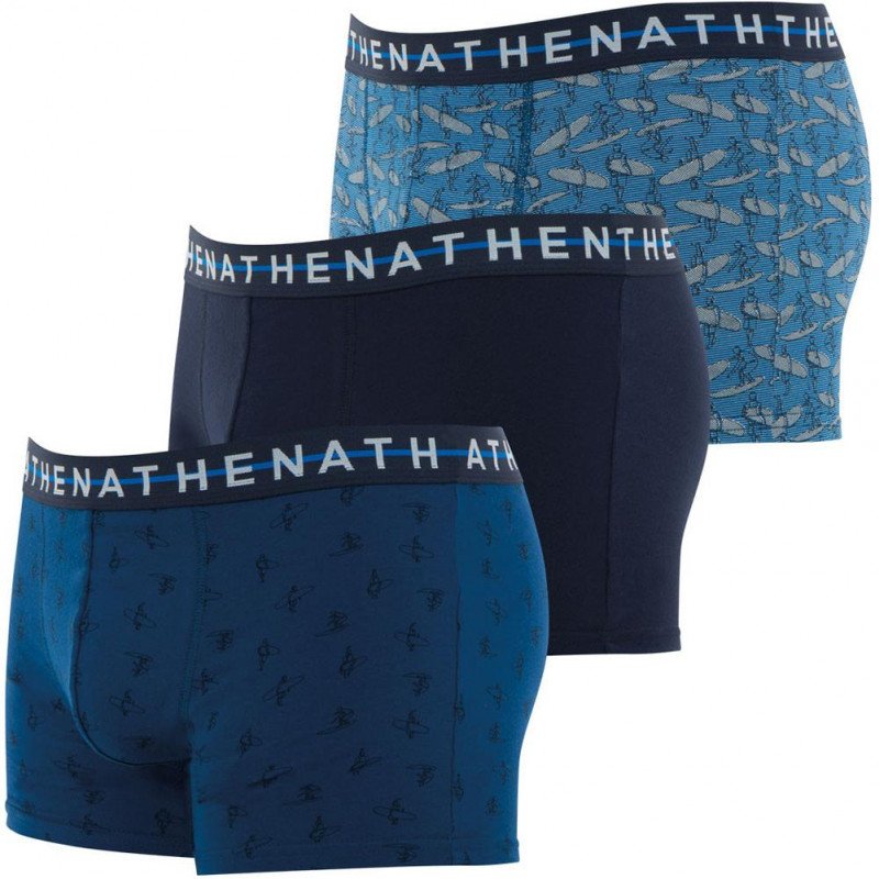 LOT DE 3 Boxer Sous-vêtements Homme EASY STYLE Bleu et Marine