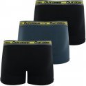 ATHENA Lot de 3 Boxers Homme Microfibre recyclée OUTDOOR Noir Gris Noir