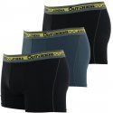 ATHENA Lot de 3 Boxers Homme Microfibre recyclée OUTDOOR Noir Gris Noir