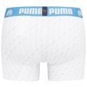 PUMA Boxer Homme Microfibre ARCHI Blanc Bleu OLYMPIQUE DE MARSEILLE