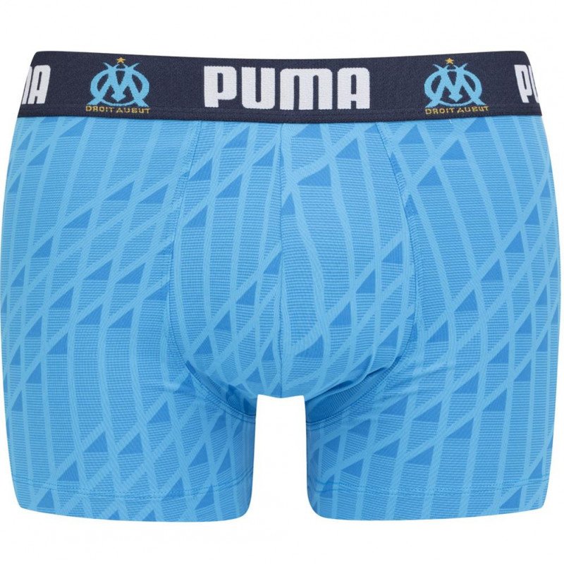 PUMA Boxer Homme Microfibre ARCHI Bleu Marine OLYMPIQUE DE MARSEILLE