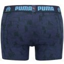 PUMA Boxer Homme Coton QUARTIER Bleu Marine OLYMPIQUE MARSEILLE