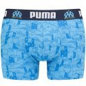 PUMA Boxer Homme Coton QUARTIER Bleu Blanc OLYMPIQUE DE MARSEILLE