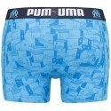 PUMA Boxer Homme Coton QUARTIER Bleu Blanc OLYMPIQUE DE MARSEILLE