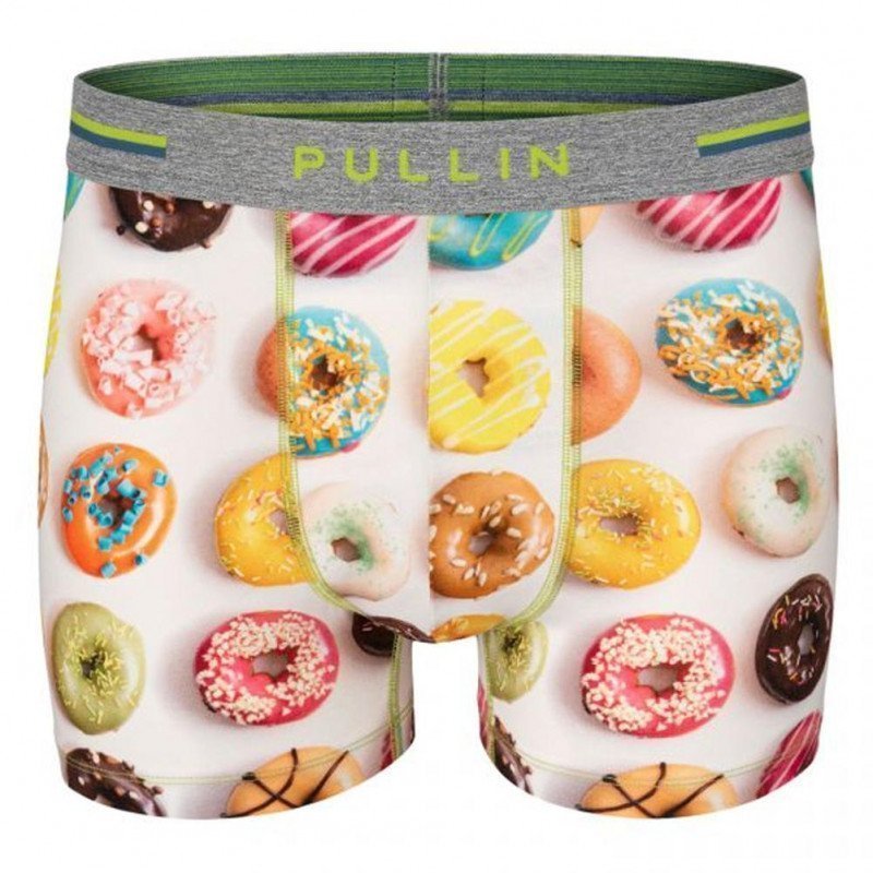 PULL IN Boxer Homme Coton Bio MASBEIGNET Blanc Multicolore