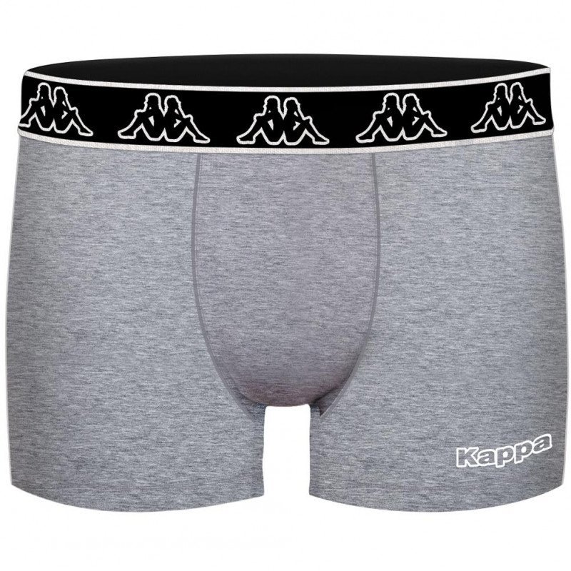 KAPPA Boxer Homme Coton LOGOATH Souris chiné