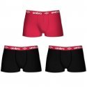 LOT DE 3 Boxer Sous-vêtements Homme BCX3CLASS Noir et Rouge