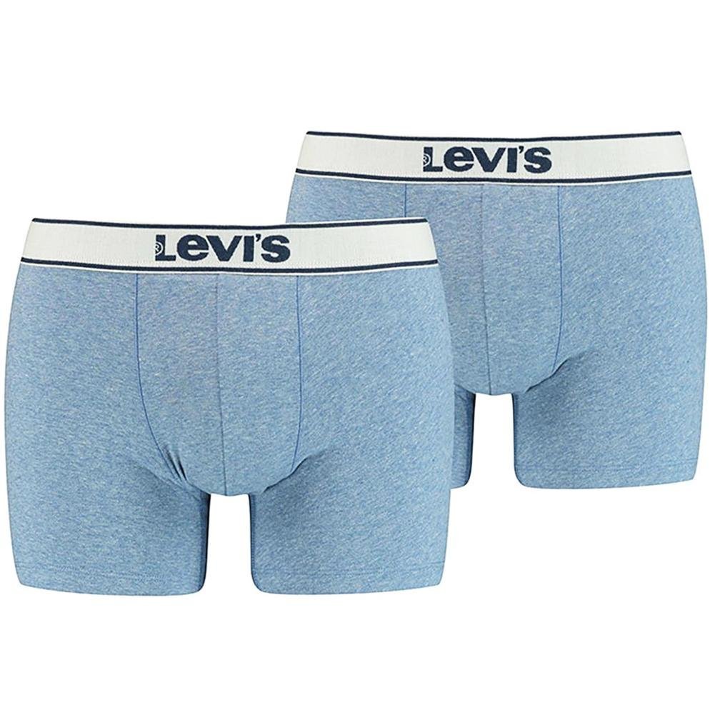 Chaussettes lot de 2 bleu avec bandes courtes Homme LEVI'S à prix