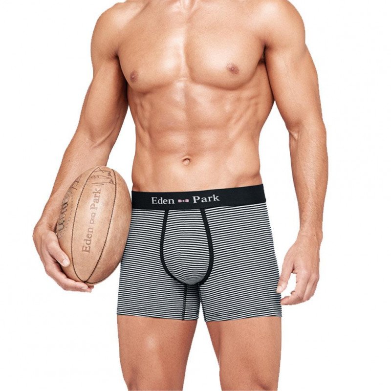 EDEN PARK Boxer Homme Coton RAYURES BIO Marine