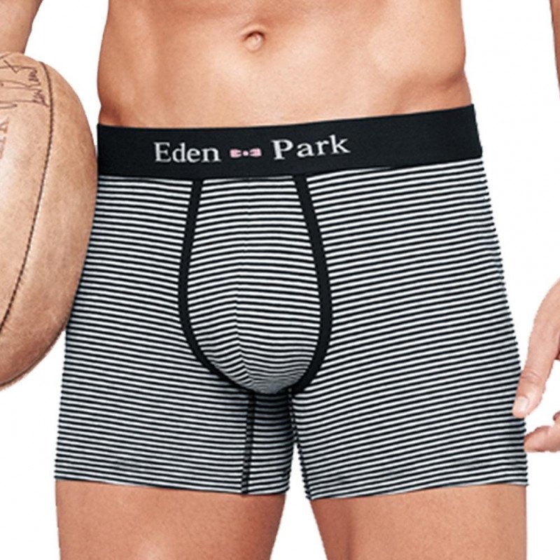 EDEN PARK Boxer Homme Coton RAYURES BIO Marine