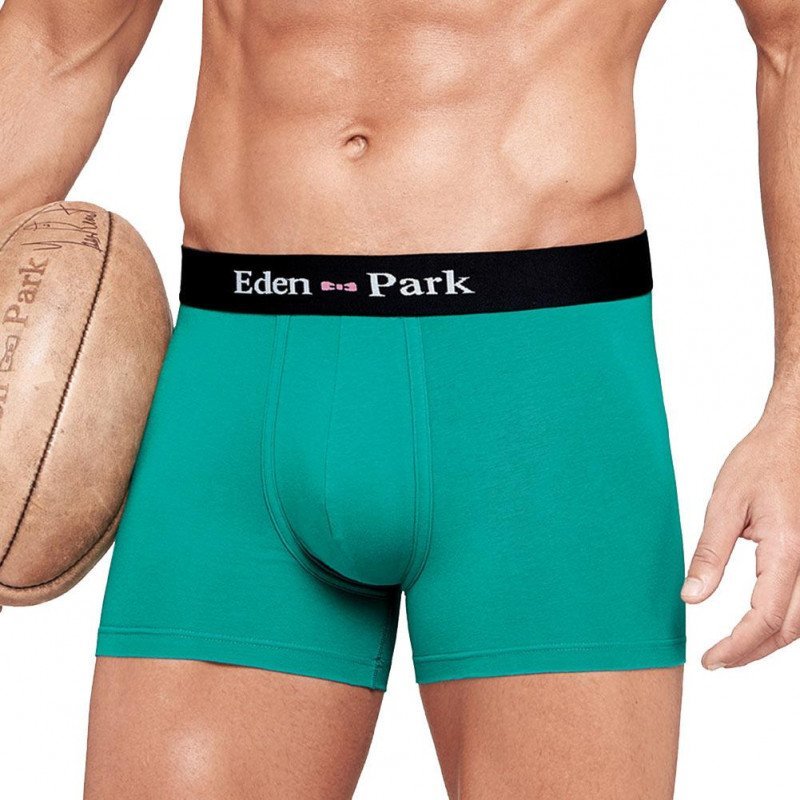 EDEN PARK Boxer Homme Coton ONE Turquoise