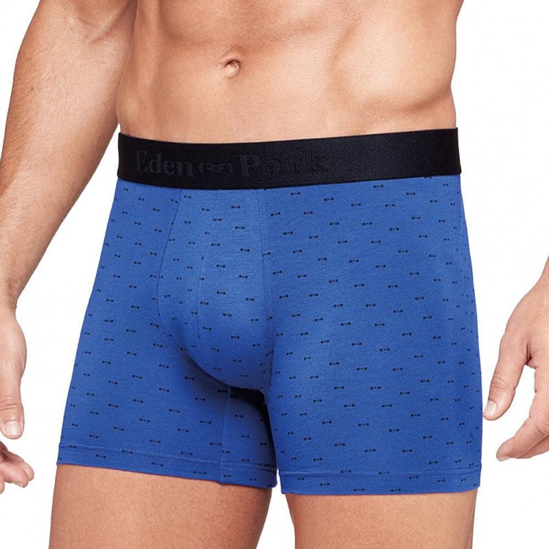 EDEN PARK Boxer Homme Coton FLOT Majorelle