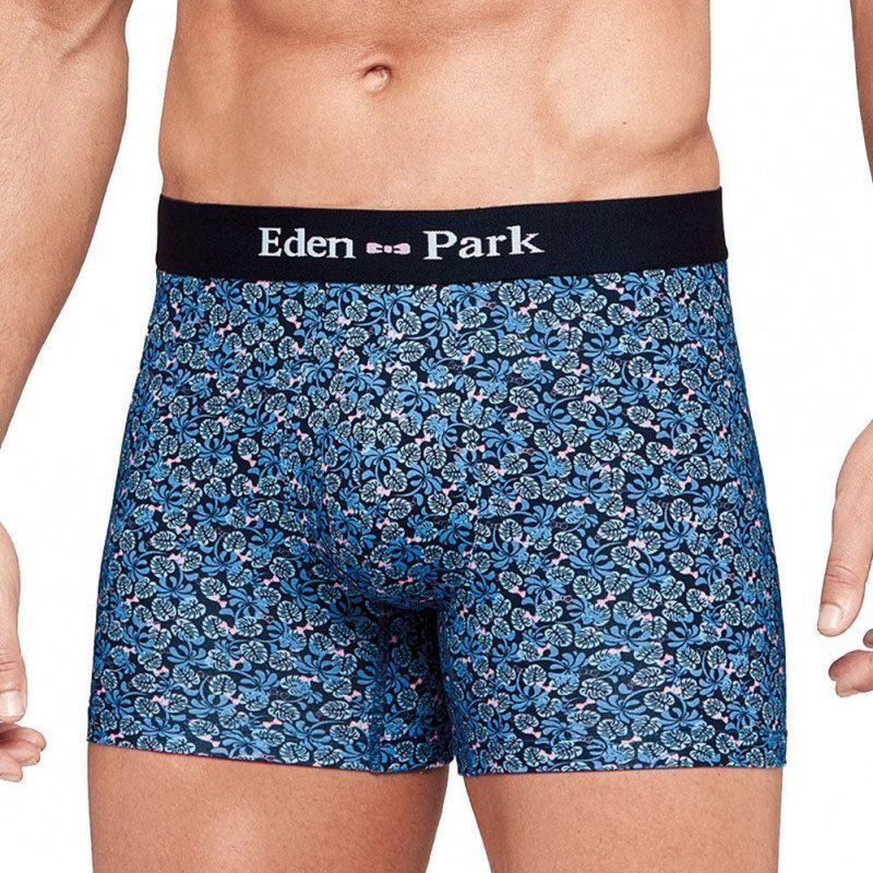 EDEN PARK Boxer Homme Coton TROPICAL Marine