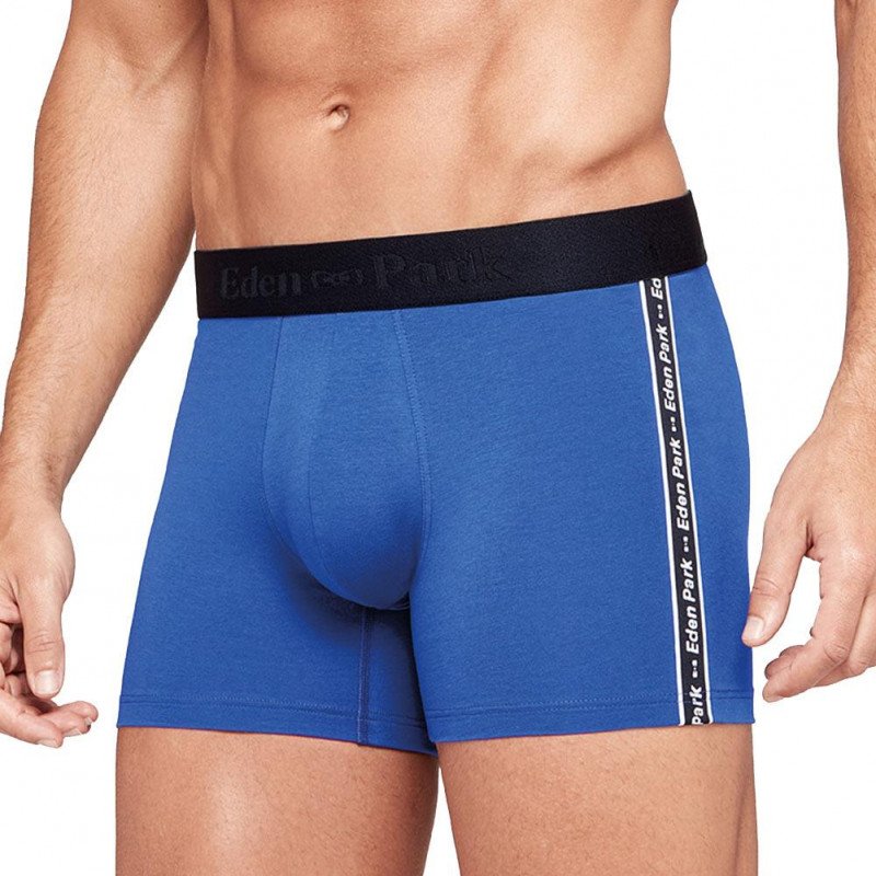 EDEN PARK Boxer Homme Coton EP TYPO Bleu Majorelle