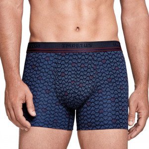 IMPETUS Boxer Homme Coton Lyocell COEURS Imprimé Bleu Noir