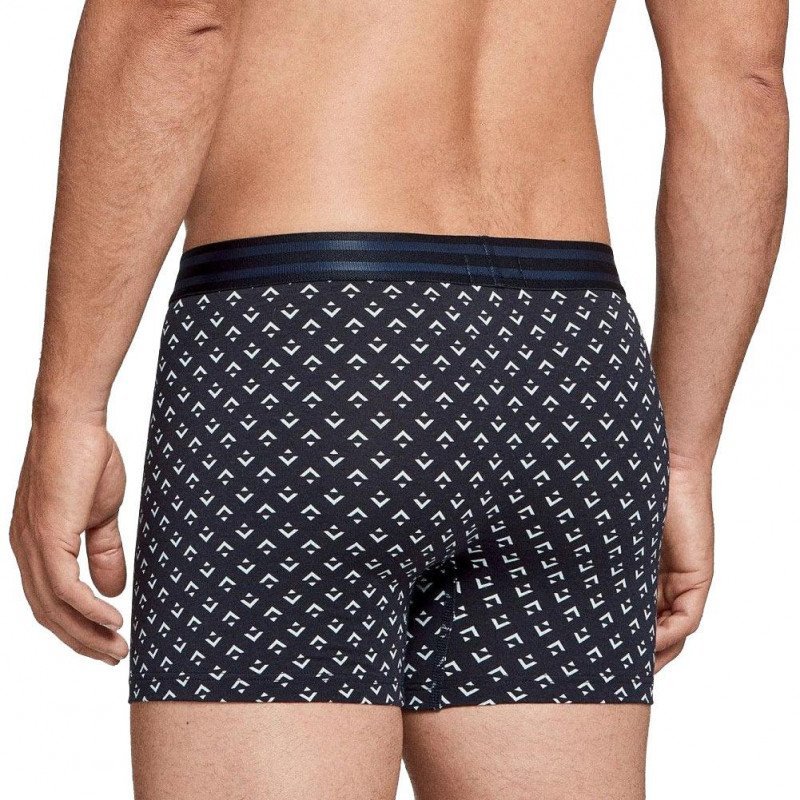 IMPETUS Boxer Homme Coton Lyocell TIKI Imprimé Noir Blanc