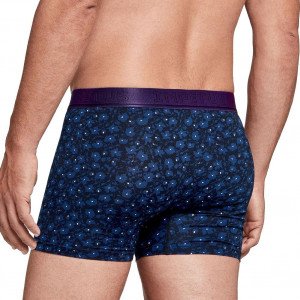 Boxer Homme BURNET Noir et Bleu IMPETUS Boxer Homme Coton BURNET Imprimé Floral Noir Bleu
