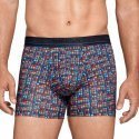 IMPETUS Boxer Homme Coton Lyocell YANGON Imprimé Bleu Orange