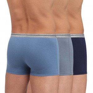 DIM 3 Boxers Homme Coton ULTRA RESIST Bleu Jean Gris Bleu Denim