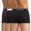 LOT DE 3 Boxer Sous-vêtements Homme STRETCHSPORT Noir et Myrtille