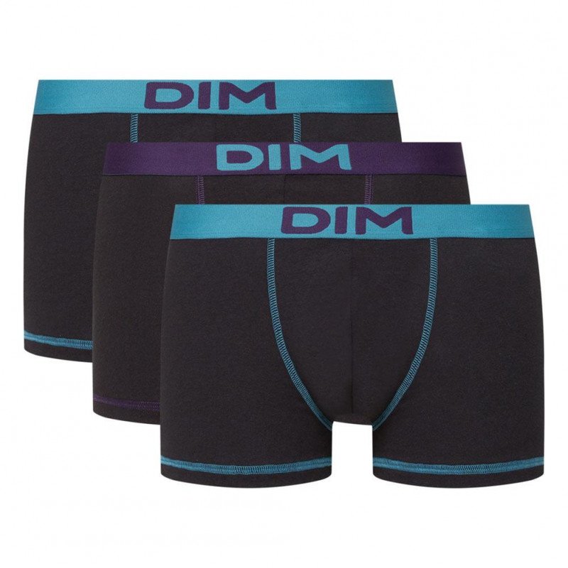 LOT DE 3 Boxer Sous-vêtements Homme MIX AND COLORS Noir et Vert