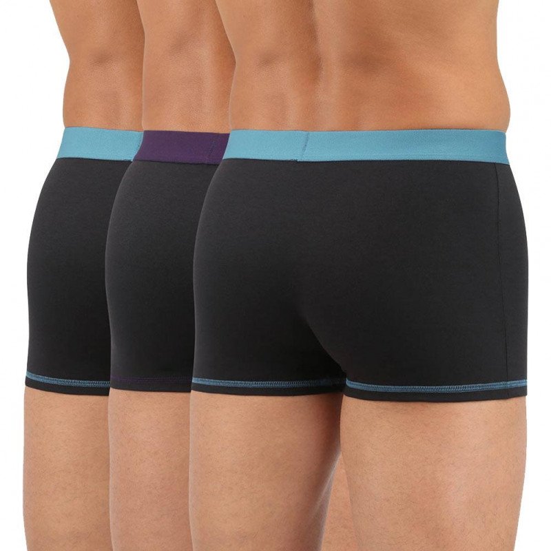 LOT DE 3 Boxer Sous-vêtements Homme MIX AND COLORS Noir et Vert