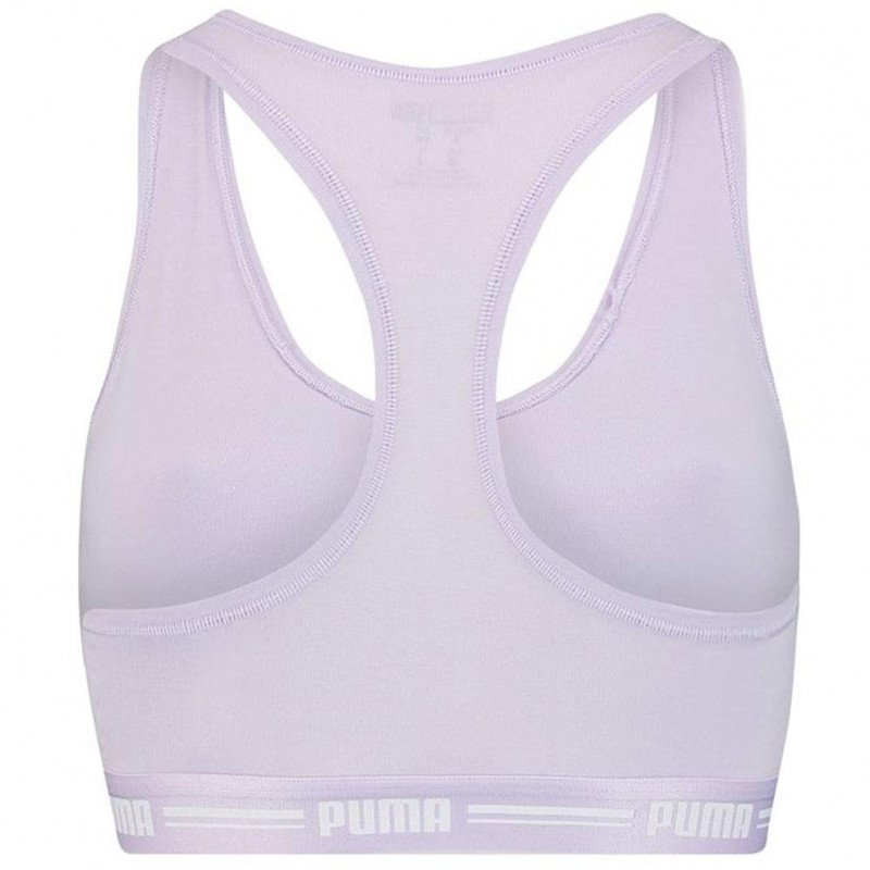 PUMA Brassière Femme Coton ICONICN Purple