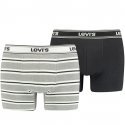 LOT DE 2 Boxer Sous-vêtements Homme SPORTYSTRIPE Noir et Souris