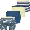 LEVI'S Lot de 4 Boxers Homme Coton FESTIVAL PACK Bleu Lime