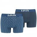 LEVI'S Lot de 2 Boxers Homme Coton BANDANA AOP Bleu combo