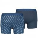 LEVI'S Lot de 2 Boxers Homme Coton BANDANA AOP Bleu combo