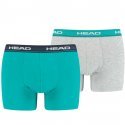 HEAD Lot de 2 Boxers Homme Coton BASICN Bleu combo