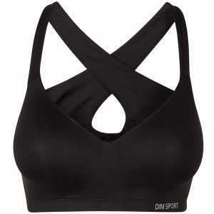 DIM Brassière coquée Femme Micro AMPLIFORME Impact modéré Noir