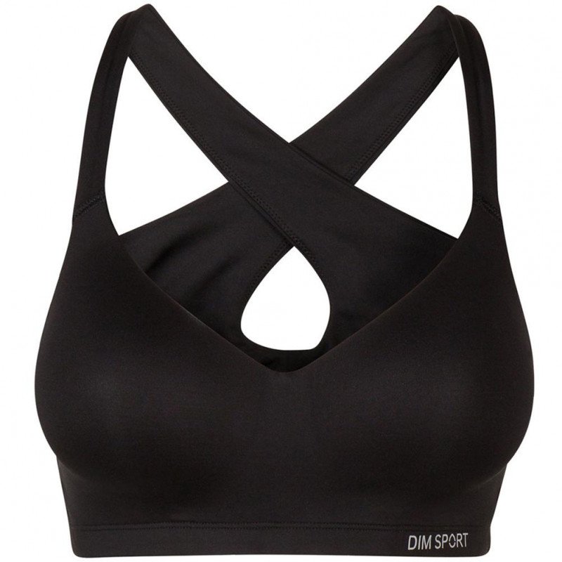 DIM Brassière coquée Femme Micro AMPLIFORME Impact modéré Noir