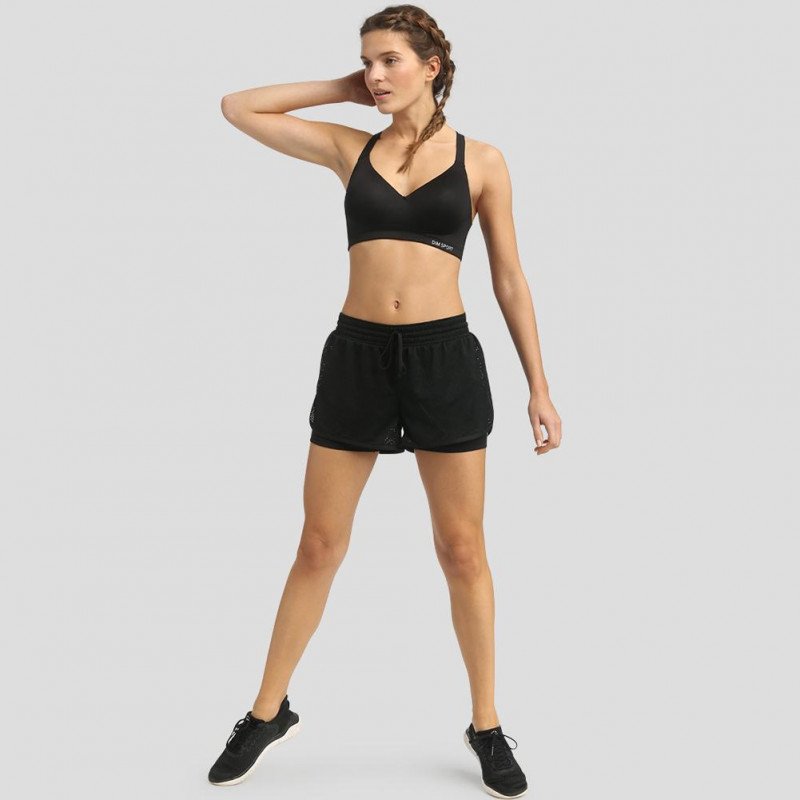 DIM Brassière coquée Femme Micro AMPLIFORME Impact modéré Noir