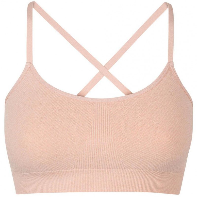DIM Brassière Femme SANSCOUTURE Impact léger Rose amande