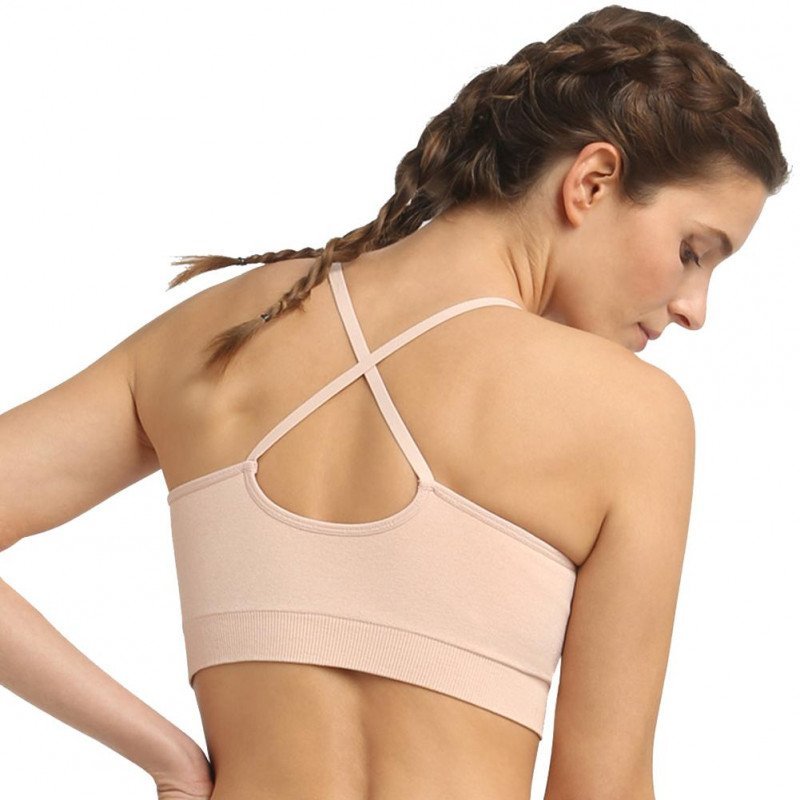 DIM Brassière Femme SANSCOUTURE Impact léger Rose amande