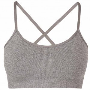 DIM Brassière Femme Microfibre SANSCOUTURE Impact léger Gris galet