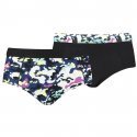 PUMA Lot de 2 Boxers Femme Coton PRINTED Noir combo