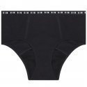 DIM Boxer menstruel Femme Coton bio PROTECT Flux moyen Noir