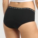 DIM Boxer menstruel Femme Coton bio PROTECT Flux moyen Noir