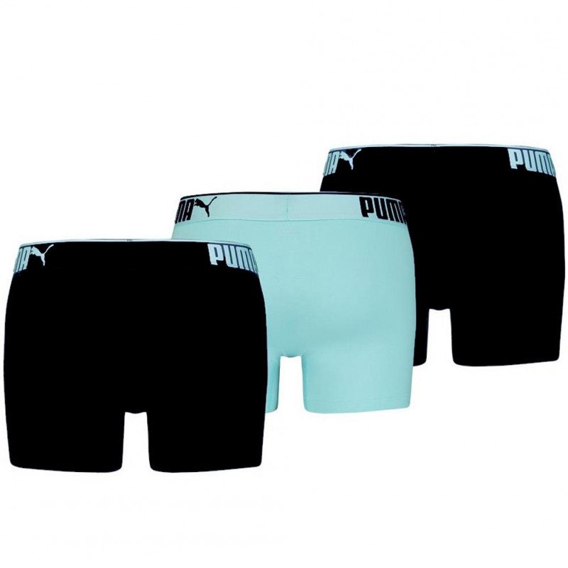 PUMA Lot de 3 Boxers Homme Coton SUEDED Bleu combo