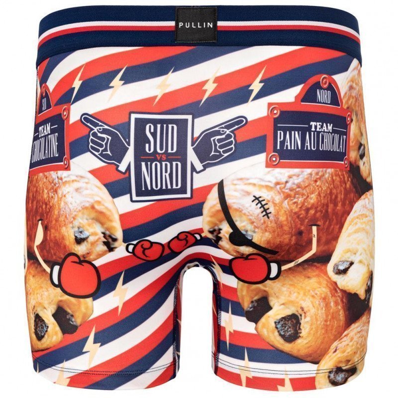 Boxer long Homme CHOCOFIGHT Rouge et Bleu