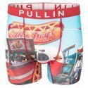 PULL IN Boxer Long Homme Microfibre HOTDOGGOS Rouge Bleu